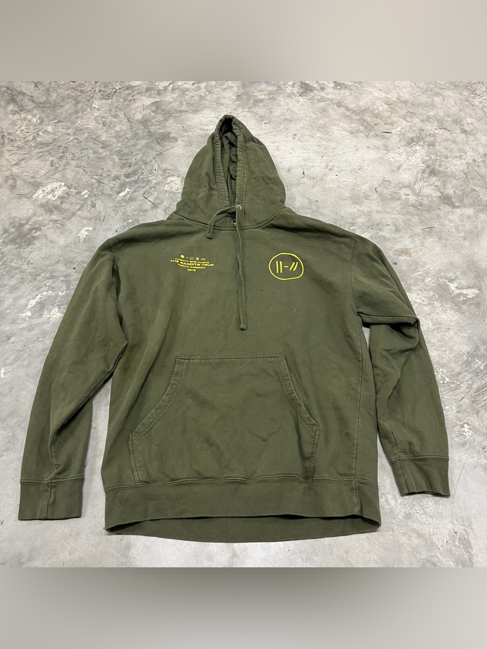 Twenty One Pilots Hoodie Mens Medium Green The Bandito Band Tour 2019 READ